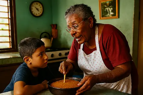 LA ABUELA y su nieto